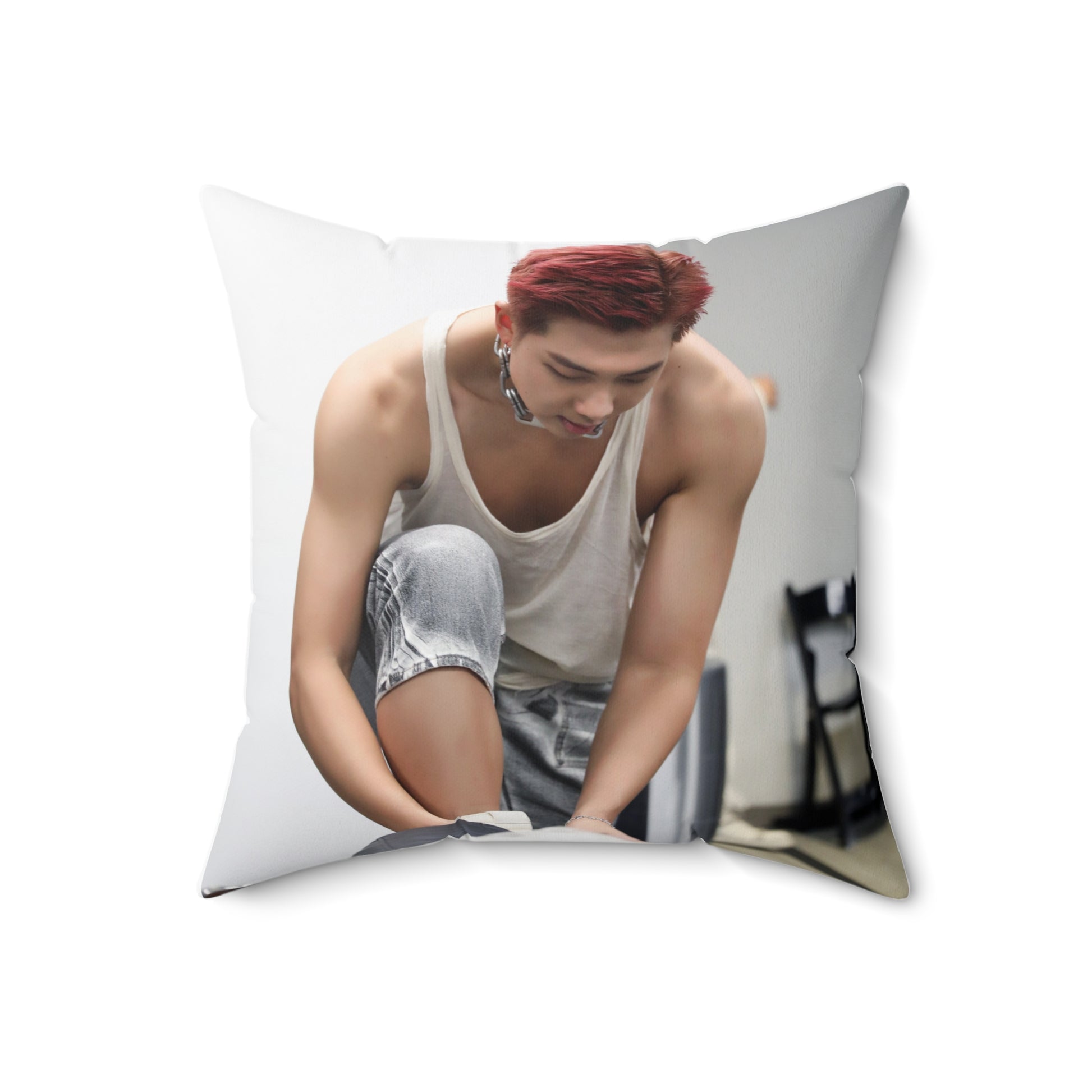 RM Namjoon abs muscles polyester pillow.