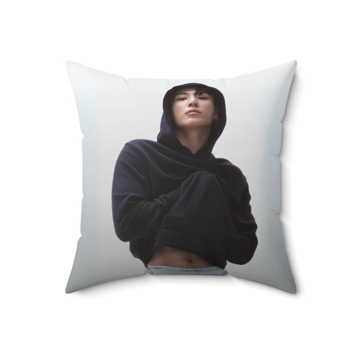Jungkook BTS merch - square polyester throw pillow