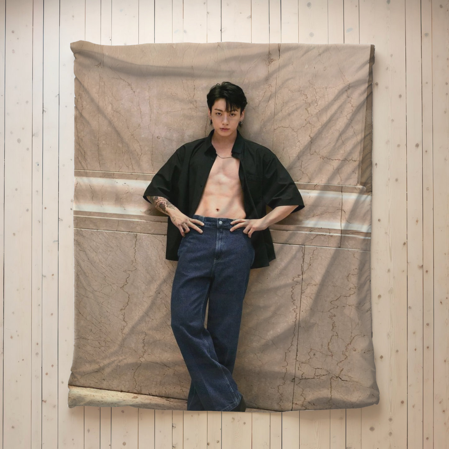 BTS army gift - velveteen soft picture blanket